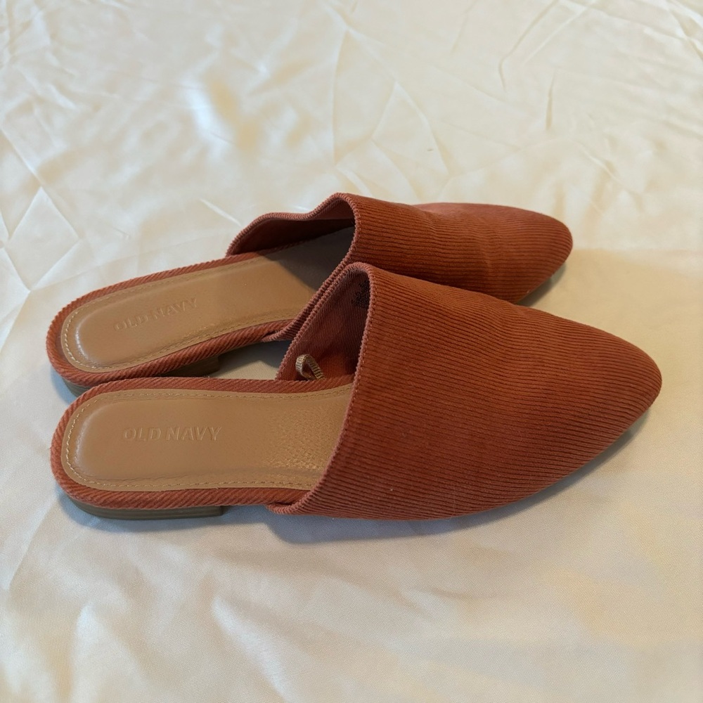 Old Navy Womens Rust Slip-On Mules